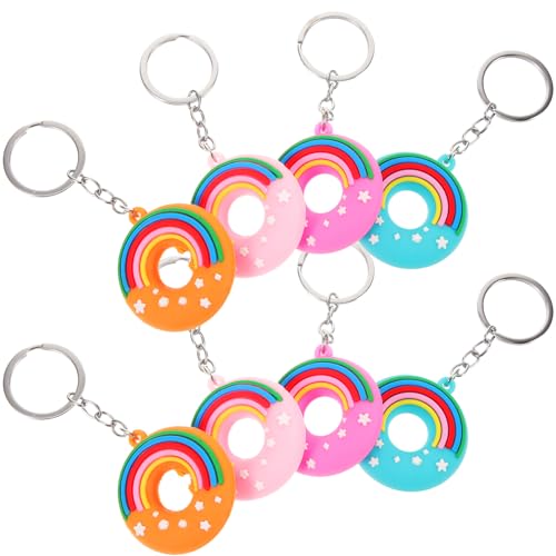 JUMPLAWN 8Stücke Teiliges Donut Schlüsselanhänger Regenbogenfarben PVC Weiche Taschenhänger für Dekoration Langlebig für Freunde JUMPLAWN 8Stücke Teiliges Donut Schlüsselanhänger Regenbogenfarben PVC Weiche Taschenhänger für Dekoration Langlebig für Freunde von JUMPLAWN