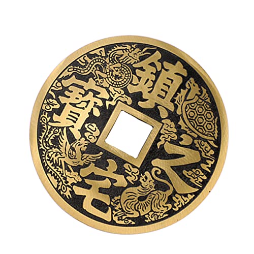 JUMPLAWN Chinesische Glücksmünze Aus Reinem Feng Shui Anhänger Für Dekoration Für Zuhause Büro Und Auto Einzigartiges Design Für Wohlstand Und Glück von JUMPLAWN