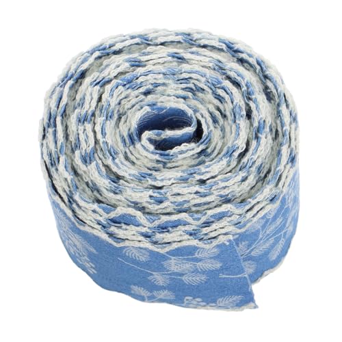 JUMPLAWN Denim Borte mit Blumenmuster Breit Vielseitige Jeans Ripsband zur Diy Gestaltung von Kleidung und Haarschleifen für Bastelprojekte JUMPLAWN Denim Borte mit Blumenmuster Breit Vielseitige Jeans Ripsband zur Diy Gestaltung von Kleidung und Haarschleifen für Bastelprojekte von JUMPLAWN