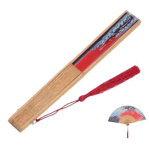 JUMPLAWN Faltbarer Japanischer Seidenfächer aus Vintage Handfächer für Tanz Party Diy Dekoration und Heimdekoration Leicht und Tragbar JUMPLAWN Faltbarer Japanischer Seidenfächer aus Vintage Handfächer für Tanz Party Diy Dekoration und Heimdekoration Leicht und Tragbar von JUMPLAWN