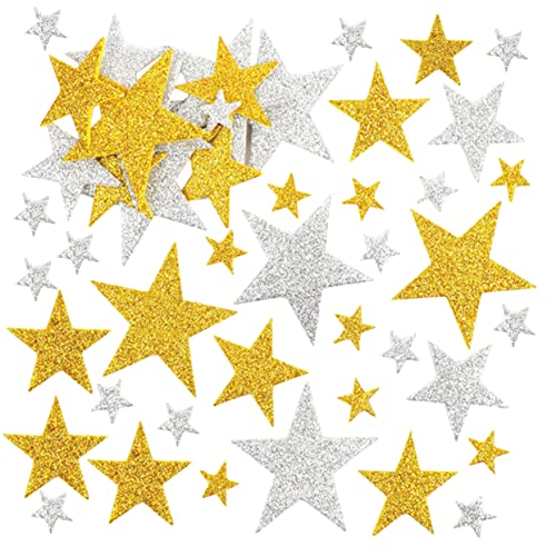 JUMPLAWN Glänzende Sternaufkleber Bunte Selbstklebende Sternaufkleber Für Party Dekoration Bastelprojekte Weihnachten DIY Bastelbedarf Leuchtende Stern Sticker JUMPLAWN Glänzende Sternaufkleber Bunte Selbstklebende Sternaufkleber Für Party Dekoration Bastelprojekte Weihnachten DIY Bastelbedarf Leuchtende Stern Sticker von JUMPLAWN
