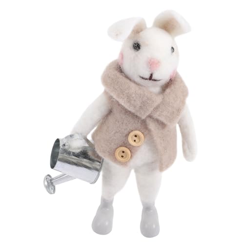 JUMPLAWN Kaninchen Puppe Plüschstoff Tierfigur für Schreibtisch Niedliches Hasenspielzeug aus Langlebigem Material Kawaii Dekoration für Kinderzimmer JUMPLAWN Kaninchen Puppe Plüschstoff Tierfigur für Schreibtisch Niedliches Hasenspielzeug aus Langlebigem Material Kawaii Dekoration für Kinderzimmer von JUMPLAWN