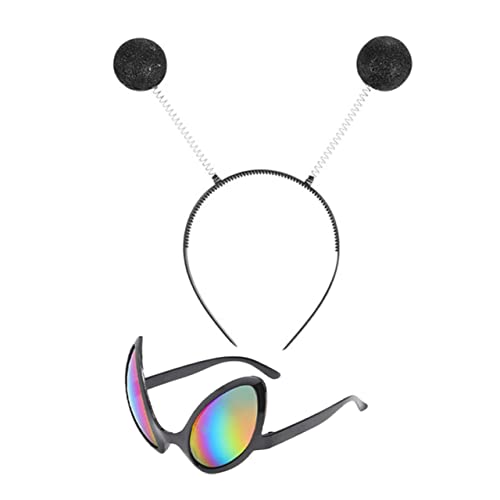 JUMPLAWN Party Dekorations Brillen Teilig Leicht und Robust für Erwachsene für Halloween Fasching Cosplay und Geburtstagsfeiern Dekoratives Eyeglass Headband Einzigartiges Party Accessoire von JUMPLAWN