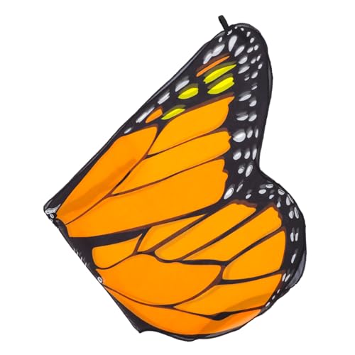 JUMPLAWN Schmetterlingsflügel Umhang für Leichter Chiffon Schal mit Schmetterlingen Kostüm für Halloween und Karneval Bequemes Perfektes Accessoire für Mädels JUMPLAWN Schmetterlingsflügel Umhang für Leichter Chiffon Schal mit Schmetterlingen Kostüm für Halloween und Karneval Bequemes Perfektes Accessoire für Mädels von JUMPLAWN