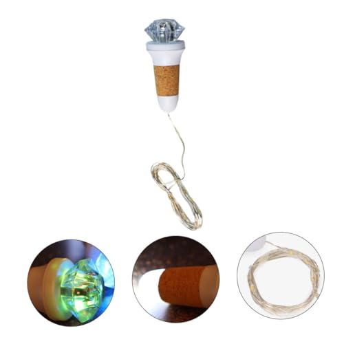 JUMPLAWN USB Ladegerät Korkenlicht Farbige LED Flaschenlichterkette für Romantische für Home Dekoration Garten Party und Feste Energiesparend JUMPLAWN USB Ladegerät Korkenlicht Farbige LED Flaschenlichterkette für Romantische für Home Dekoration Garten Party und Feste Energiesparend von JUMPLAWN