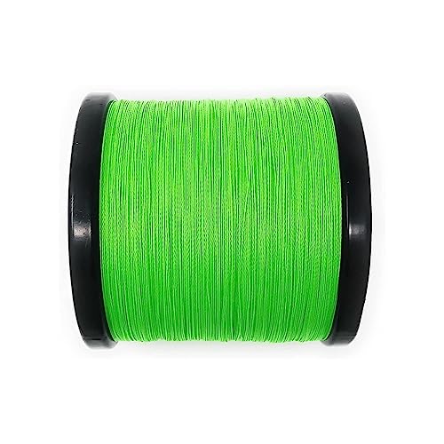 JUNCHENG1008 Angelschnur 4 Fäden PE-Angelschnur, geflochten, 18–88 LB, Glatte Multifilament-Angelschnur, super langlebig Meeresangeln(Green,3000m-0.8-0.148mm) von JUNCHENG1008