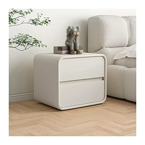Nachttisch Moderner Nachttisch mit Mikrofaser-Lederoberfläche, Nachttisch mit 2 Schubladen, Kommode aus weißem Holz, Sofa-Beistelltisch for Schlafzimmer, Wohnzimmer, Flur mit Schublade(L50xD40xH47cm) Nachttisch Moderner Nachttisch mit Mikrofaser-Lederoberfläche, Nachttisch mit 2 Schubladen, Kommode aus weißem Holz, Sofa-Beistelltisch for Schlafzimmer, Wohnzimmer, Flur mit Schublade(L50xD40xH47cm) von JUNCHENG1008