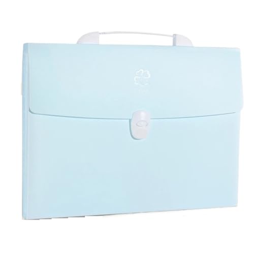 ordner 13 Fächer im A4-Format, erweiterbare Brieftasche, Aktenordner, Papierdokumentenaufbewahrung, Orgeltaschenhalter, Büro, Schule, Organizer büro ordner(Blue) von JUNCHENG1008