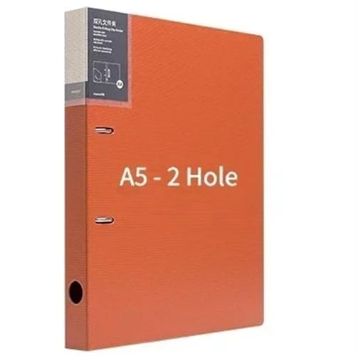 ordner 2 Anzeigedokument-Ordner-Binder-Loch-Buch-Speicher-Datei-Ring-Clip-Lose-Blatt-Farbe büro ordner(Orange) von JUNCHENG1008