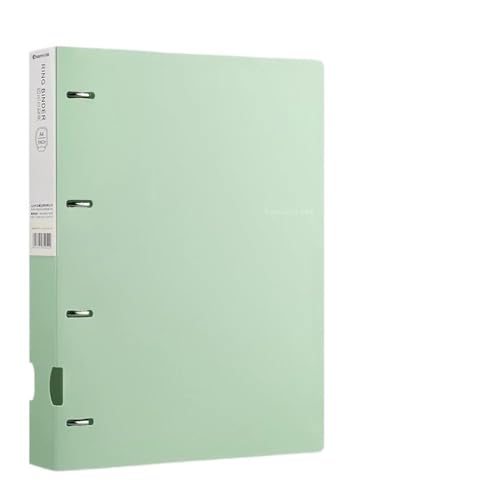 ordner A4 Loseblatt-Ordner, Dokumentenanzeigebuch, 4 Löcher, Loseblatt-Ordner, Farbe, wasserfest, Aktenring, Büromaterial büro ordner(Green) von JUNCHENG1008