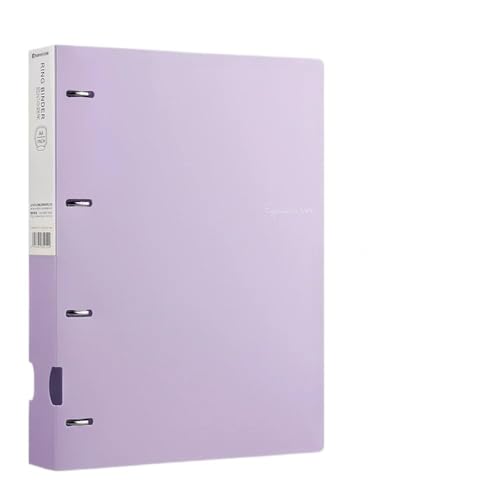 ordner A4 Loseblatt-Ordner, Dokumentenanzeigebuch, 4 Löcher, Loseblatt-Ordner, Farbe, wasserfest, Aktenring, Büromaterial büro ordner(Purple) von JUNCHENG1008
