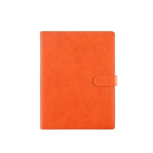 ordner A4 Multifunktionsordner mit Stifteinsatz Lederbuch zur Unterzeichnung von Geschäftsverträgen Dokumenteninformationstafelordner büro ordner(Orange) von JUNCHENG1008