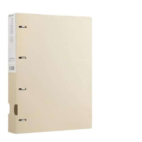 ordner A4-Ordner mit D-Typ-Stanzung, Büro-Aufbewahrung, Aktenring, Testpapier, Datenaufbewahrungsordner, 4-Loch-Binder, Lernzubehör büro ordner(Khaki) von JUNCHENG1008