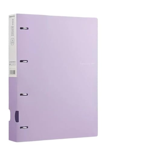ordner A4-Ordner mit D-Typ-Stanzung, Büro-Aufbewahrung, Aktenring, Testpapier, Datenaufbewahrungsordner, 4-Loch-Binder, Lernzubehör büro ordner(Purple) von JUNCHENG1008