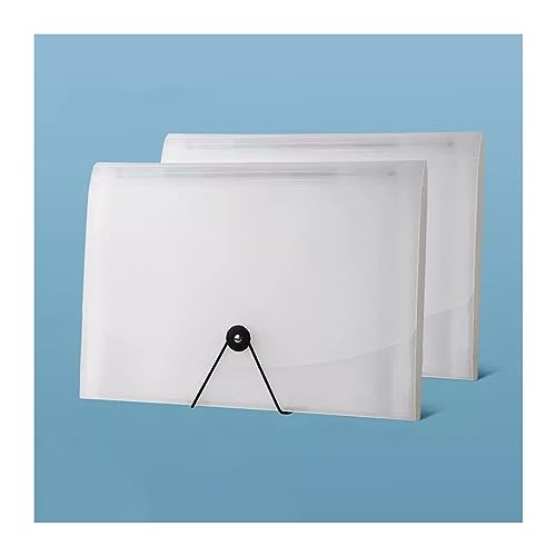 ordner A4-Rechnungsorganisator, mehrschichtiger Klassifizierungsordner, Kunststoff-Rechnungsorganisatortasche mit großem Fassungsvermögen, zwei Packungen büro ordner(Transparent) von JUNCHENG1008