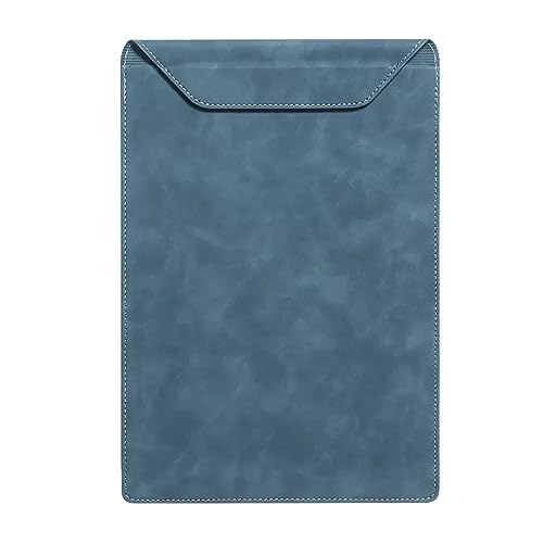 ordner A4- und Letter-großes Leder-Klemmbrett, Konferenzblock, Ordner for geschäftliche Unterzeichnungen mit magnetischer Saugschnalle büro ordner(Blue) von JUNCHENG1008