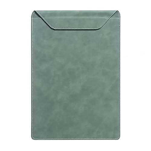 ordner A4- und Letter-großes Leder-Klemmbrett, Konferenzblock, Ordner for geschäftliche Unterzeichnungen mit magnetischer Saugschnalle büro ordner(Green) von JUNCHENG1008