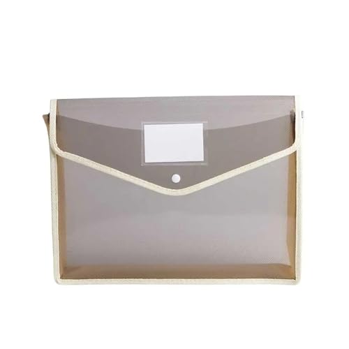 ordner B5 Kunststoffumschläge, Dokumentenmappen, Schnappverschluss, Tasche, Schule, Büro büro ordner(Khaki) von JUNCHENG1008