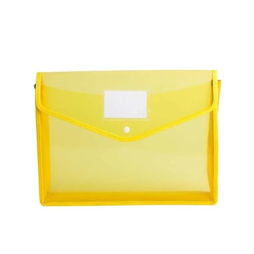 ordner B5 Kunststoffumschläge, Dokumentenmappen, Schnappverschluss, Tasche, Schule, Büro büro ordner(Yellow) von JUNCHENG1008
