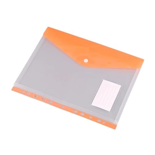 ordner Mehrzweck-transparente Dokumentenaufbewahrung, gefrostete Tasche, Aktentasche, Papierbeutel, Ordner for Büro und Zuhause büro ordner(Orange) von JUNCHENG1008
