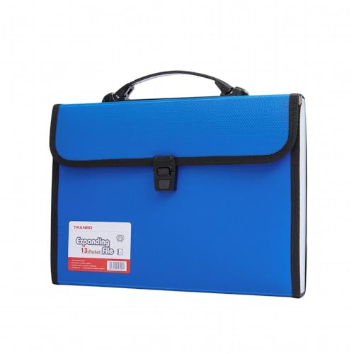ordner Tragbare A4-Ordner-Aufbewahrungstasche, 13 Taschen, Testpapier-Aktentasche, Büro-Dokumentenorganisation, Aktenordner büro ordner(Blue) von JUNCHENG1008