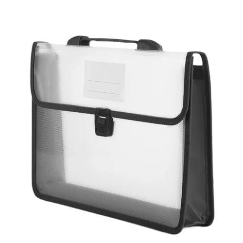 ordner Tragbare Aktentasche im A4-Format, Aktentasche, Handtasche, Datei-Organizer, Ordner, Papierdokument-Aufbewahrungstasche, große Büro-Organizer büro ordner(Weiß) von JUNCHENG1008