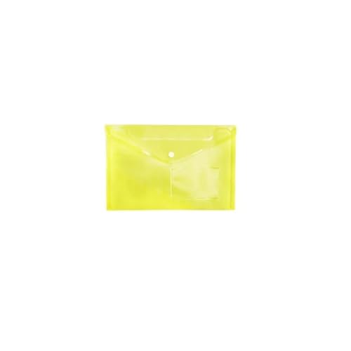 ordner Transparente bunte Kunststoff-A5-Ordner, Aktentasche, Dokumententasche, Ordner, Papieraufbewahrung büro ordner(Yellow) von JUNCHENG1008