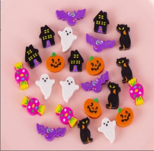 JUNEBRUSHS 150 Stück Halloween Mini Radiergummis JUNEBRUSHS 150 Stück Halloween Mini Radiergummis von JUNEBRUSHS