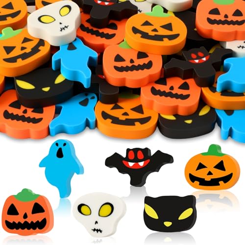 JUNEBRUSHS 30 Stück Halloween Mini Radiergummis JUNEBRUSHS 30 Stück Halloween Mini Radiergummis von JUNEBRUSHS