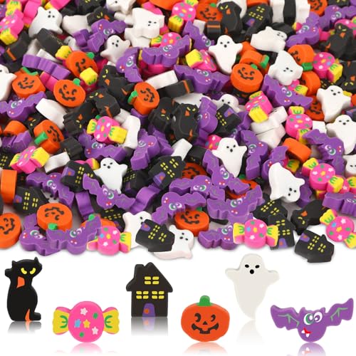 JUNEBRUSHS 300 Stück Halloween-Mini-Radiergummis JUNEBRUSHS 300 Stück Halloween-Mini-Radiergummis von JUNEBRUSHS