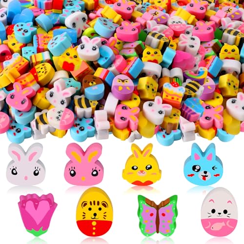 JUNEBRUSHS Ostern Radiergummis, 150 Stück für Klassenzimmer und Hausaufgaben - Hasen Radiergummis als Belohnungen JUNEBRUSHS Ostern Radiergummis, 150 Stück für Klassenzimmer und Hausaufgaben - Hasen Radiergummis als Belohnungen von JUNEBRUSHS