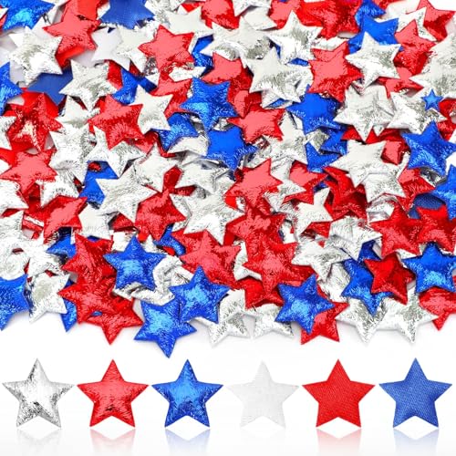 JUNEBRUSHS Stern-Konfetti 4. Juli, 300 Stück, sternförmiges Konfetti, rot, blau, weiß, Schwammsterne, Tischdekoration für Unabhängigkeitstag, patriotische Party-Dekorationen JUNEBRUSHS Stern-Konfetti 4. Juli, 300 Stück, sternförmiges Konfetti, rot, blau, weiß, Schwammsterne, Tischdekoration für Unabhängigkeitstag, patriotische Party-Dekorationen von JUNEBRUSHS