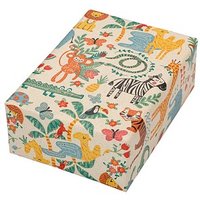 JUNG SCHÖNER VERPACKEN Geschenkpapier Oase Dschungeltiere mehrfarbig beidseitig bedruckt, 20,0 m von JUNG SCHÖNER VERPACKEN