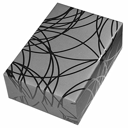 Geschenkpapier Rolle 50 cm x 50 m, Motiv Pablo, hochglänzend schwarze Linien in Relieflack auf mattgrauem Fond. Für Weihnachten, Geburtstag, Vatertag. Weihnachtsgeschenkpapier. Geschenkpapier Rolle 50 cm x 50 m, Motiv Pablo, hochglänzend schwarze Linien in Relieflack auf mattgrauem Fond. Für Weihnachten, Geburtstag, Vatertag. Weihnachtsgeschenkpapier. von JUNG SCHÖNER VERPACKEN
