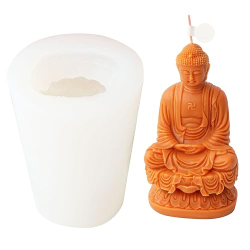 3D Silikonform Bodhisattva Statue Duft Kerze Herstellen Gipsschimmel Betongussschimmel Dekoration von JUNNASALIKER