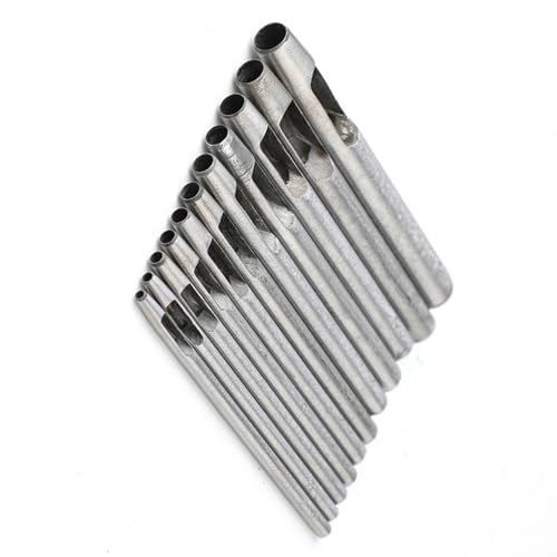 6pcs Hohle Lederloch Punches Für Leder Uhren Bänder Gürtel Canvas Leder Rundloch Puncher Leder Werkzeug von JUNNASALIKER