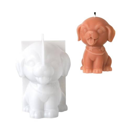 Einfach Zu Reinigende Silikonkerzenschimmelpilzform Formhundeform Harzprojekt Formen Silikonstruktur Zur Herstellung Von Ornament von JUNNASALIKER