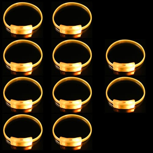 JUNNASALIKER 10pcs LED Light Up Armbänder Multicolors Leuchtet Plastik Accessband Accessoires Für Geburtstagsfeier Und Konzerte JUNNASALIKER 10pcs LED Light Up Armbänder Multicolors Leuchtet Plastik Accessband Accessoires Für Geburtstagsfeier Und Konzerte von JUNNASALIKER