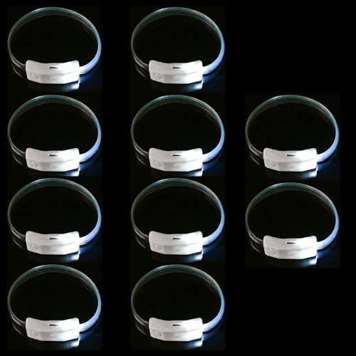 JUNNASALIKER 10pcs LED Light Up Armbänder Multicolors Leuchtet Plastik Accessband Accessoires Für Geburtstagsfeier Und Konzerte JUNNASALIKER 10pcs LED Light Up Armbänder Multicolors Leuchtet Plastik Accessband Accessoires Für Geburtstagsfeier Und Konzerte von JUNNASALIKER