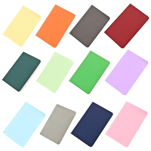 JUNNASALIKER 12 PCs A 6 Notebooks Journals Notebooks Memo Notepads Pocket Notebook Kleine Notizbücher Schulmaterial Zum Schreiben von JUNNASALIKER