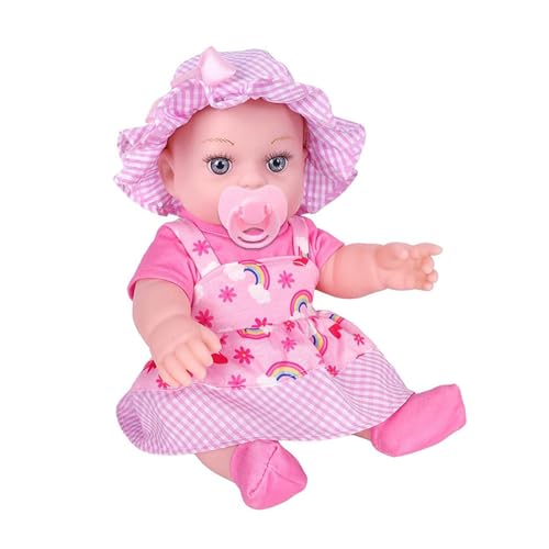 JUNNASALIKER 12inch Realistische Baby Wiedergeborene Puppen Mit Regenbogen Kleidung Schnuller Und Hutsocken Kinder Für Kinder Geburtstagsgeschenk Pflegen JUNNASALIKER 12inch Realistische Baby Wiedergeborene Puppen Mit Regenbogen Kleidung Schnuller Und Hutsocken Kinder Für Kinder Geburtstagsgeschenk Pflegen von JUNNASALIKER