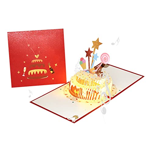JUNNASALIKER Musikgeburtstagskarten Für Musical Birthday Cake Happy Birthday Card Grußkarten Postkarten Für Mutter Frau Schwester B JUNNASALIKER Musikgeburtstagskarten Für Musical Birthday Cake Happy Birthday Card Grußkarten Postkarten Für Mutter Frau Schwester B von JUNNASALIKER