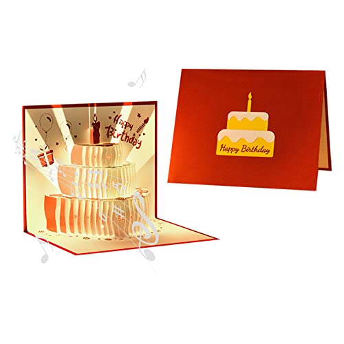 JUNNASALIKER Musikgeburtstagskarten Für Musical Birthday Cake Happy Birthday Card Grußkarten Postkarten Für Mutter Frau Schwester B JUNNASALIKER Musikgeburtstagskarten Für Musical Birthday Cake Happy Birthday Card Grußkarten Postkarten Für Mutter Frau Schwester B von JUNNASALIKER