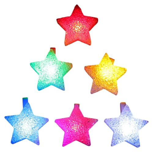 JUNNASALIKER Packung Mit 6 Leuchtenden Armbändern Lustige Lichtgerichte Helle LED Leuchtende Armbänder Mit Stern Für Kinder Und Erwachsene Party Spaß JUNNASALIKER Packung Mit 6 Leuchtenden Armbändern Lustige Lichtgerichte Helle LED Leuchtende Armbänder Mit Stern Für Kinder Und Erwachsene Party Spaß von JUNNASALIKER