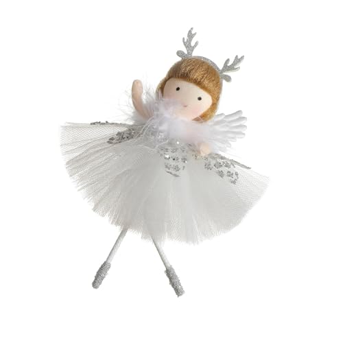 JUNNASALIKER Sparkling Pailletten Meshes Rock Engelsgeweih Girl Ornament Elegante Handgefertigte Hängende Dekoration Zum Feiern JUNNASALIKER Sparkling Pailletten Meshes Rock Engelsgeweih Girl Ornament Elegante Handgefertigte Hängende Dekoration Zum Feiern von JUNNASALIKER