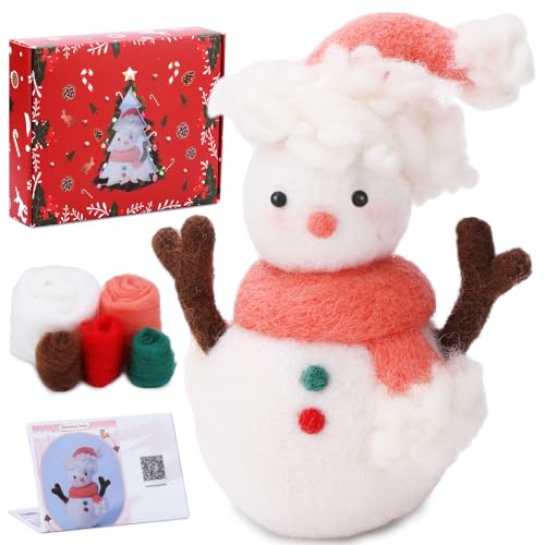 JUNNASALIKER Weihnachten Santa Deer Woll Filzwerkzeuge Set Handgefertigtes Filzmaterialpaket Nicht Feindliche Nadel Filzen Starter Kits JUNNASALIKER Weihnachten Santa Deer Woll Filzwerkzeuge Set Handgefertigtes Filzmaterialpaket Nicht Feindliche Nadel Filzen Starter Kits von JUNNASALIKER