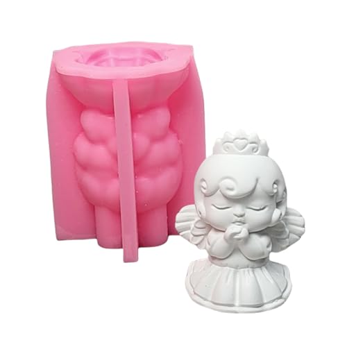 Kleine Mädchen Statue Silikonkerzenformen Für Epoxidharz Kerzenseife Home Dekoration Schokoladen Fondant Für Süßigkeiten Backen von JUNNASALIKER
