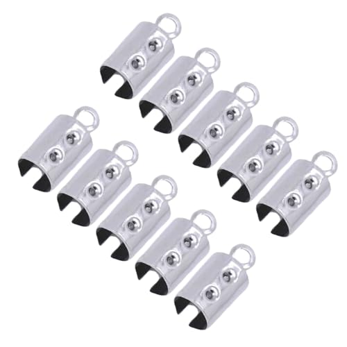 Schmuckklammern Edelstahl Seilclip Crimp Perlen Enden Kappen Befestigungsmittelhandwerk Für Halskettenarmband Machen von JUNNASALIKER