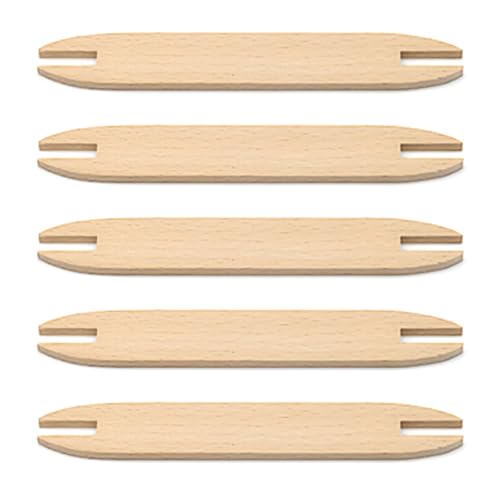 Set Von 5 Holzwebel Shuttles Holzwebstäbchen Zum Erstellen Von Strickpullover Schalteppichen Tapisserie Kunsthandwerksprojekt von JUNNASALIKER