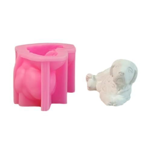 Tierhund Silikonformen Für Epoxidharz Kerzenseife Gipsdekoration Fondant Silikonformen Für Tool von JUNNASALIKER